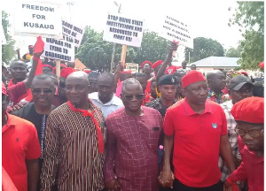 The protest drew a large crowd of persons determined to get their message across to duty bearers