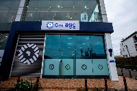 The exterior of the relocated branch at the Atlantic Mall at Atomic Junction, Accra