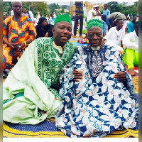 Yakubu Abdul Salam with Dad