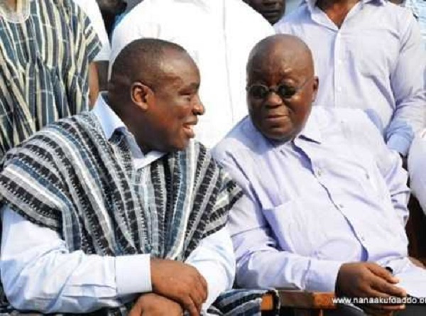 Kwabena Agyapong (right) with Akufo-Addo