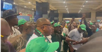 NDC supporters storm airport to welcome Ofosu-Ampofo