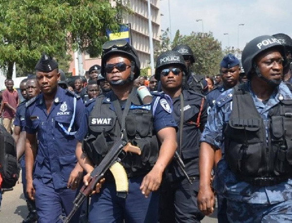 Some officers of the Ghana Police service