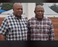 John Dramani Mahama with Ibrahim Musa