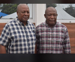 John Dramani Mahama with Ibrahim Musa