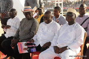 Dr Mahamudu Bawumia, former President John Kufuor, Nana Akufo-Addo and Freddie Blay