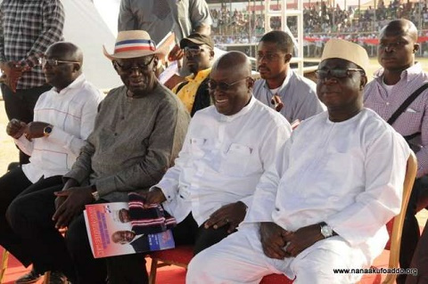 Dr Mahamudu Bawumia, former President John Kufuor, Nana Akufo-Addo and Freddie Blay