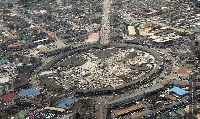 The central business district of Sekondi/Takoradi is the Takoradi Market Circle