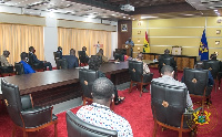 President Akufo-Addo addressing executives of the Ghana Medical Association