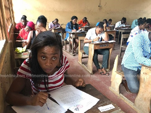 Some shortlisted applicants writing an aptitude test