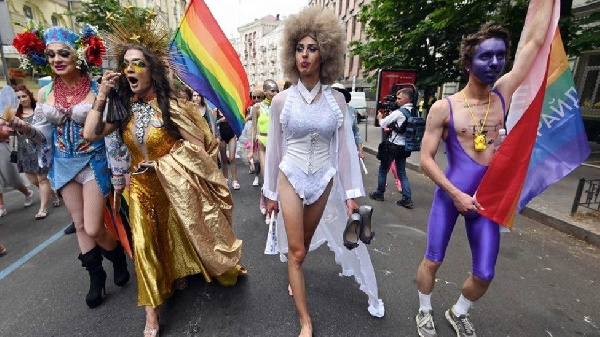 Thousands march through the capital for their annual gay pride event