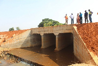 PIAC officials during the inspection of the projects