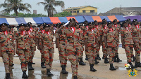 Some recruits at the graduation ceremony