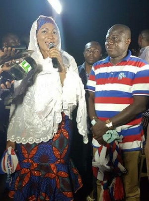 Samira Bawumia on campaign tour