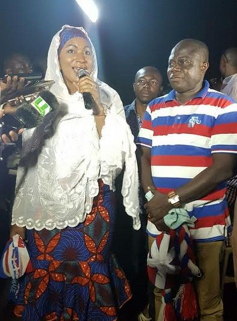 Samira Bawumia on campaign tour