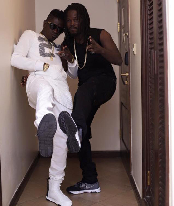 Shatta Wale (in white)