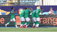 Madagascar celebrates a goal