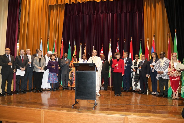 some Africans from Australia assembled to celebrate AU day