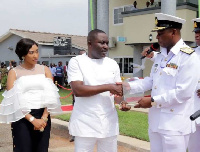 Aunty Ewurama supported her husband at the inauguration of the Kids block at 37 Military Hospital