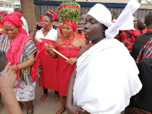 North Tongu consituents in ront of the High Court in Accra