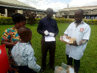 The medication was transported from Zipline's Centre at Omenako to Asamankese Government Hospital