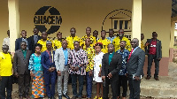 Officials from Clemonic Company Limited and Ghacem at the premises