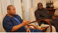 Franklin Cudjoe wih President Akufo-Addo