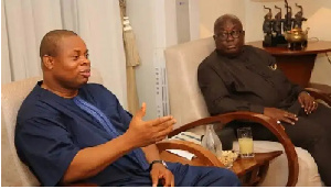 Franklin Cudjoe wih President Akufo-Addo