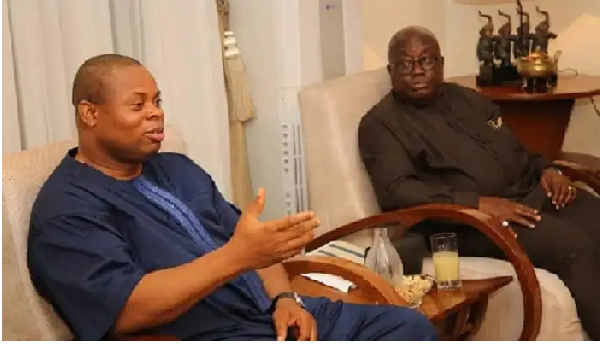 Franklin Cudjoe wih President Akufo-Addo