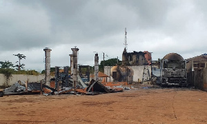 Aftermath of Gas station fire