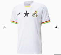 A photo of the reported new Black Stars jersey designed for the 2022 World Cup