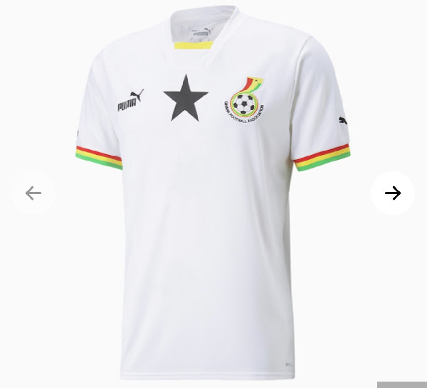 The new Ghana jersey for the World Cup