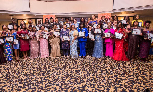 A section of the women who were honoured at the event