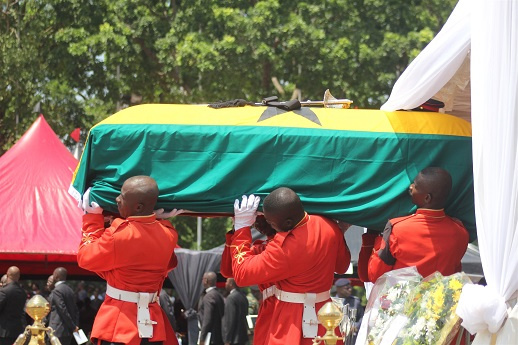 The late Major Maxwell Mahama was given a State burial