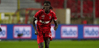 Ghanaian midfielder Pierre Dwomoh