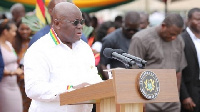 President Nana Addo Dankwa Akufo-Addo speaking at the launch of Free SHS policy