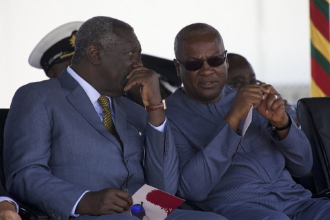 Former President John Agyekum Kufuor and President John Mahama