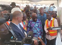 President Akufo-Addo being briefed on the Kejetia redevelopment project