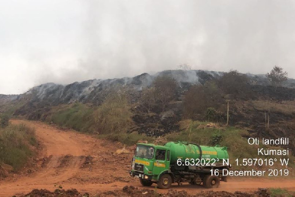 The Oti landfill site at Kumasi