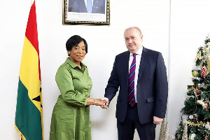 Shirley Ayorkor Botchwey (left) and Mr Sergei Berdnikov