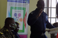 Superintendent Bempah Sarpong, the Aflao Police Commander