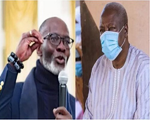 Gabby Octhere-Darko (L) and John Mahama have been going at each other on social media