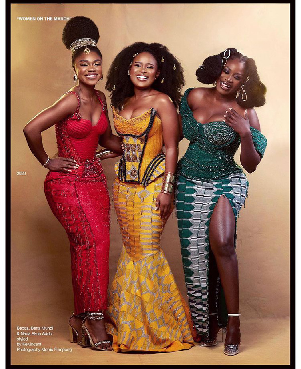 Becca, Berla Mundi and Nana. Akua Addo