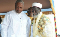 Former President John Mahama and Chief Imam