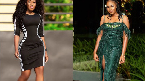 Yvonne Nelson and Victoria Lebene