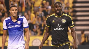 Jonathan Mensah in action for Columbus Crew