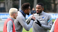 Ghana international Kevin-Prince Boateng and his teammates