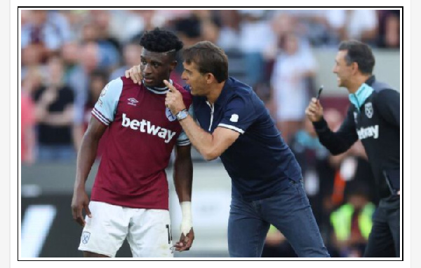 Mohammed Kudus and Julen Lopetegui