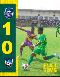 The decisive goal came from Stephen Diyou's strike