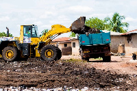 Excavator on site