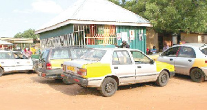 The four defiant taxis have become a permanent feature around the Metro Mass terminal